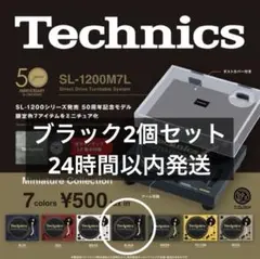 【ブラック】Technics テクニクス　ターンテーブル　ガチャ　2個セット