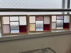 ステンドグラスミニパネル　7面モザイク