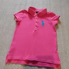 値下げ【Ralph Lauren】ピンク ポロシャツ 3/3T