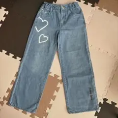 ジェニィラブ ワイドデニムパンツ 130㎝