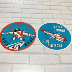 ステッカー 2枚セット 岐阜空軍 CCV、ターゲットドローン 航空自衛隊