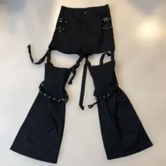 ROMWE 絶対領域　ブラックパンツ