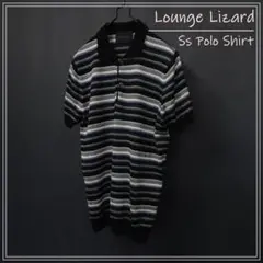 Lounge Lizard ラウンジリザード 半袖ポロシャツ ボーダー