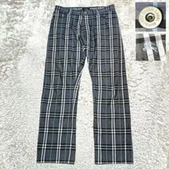 バーバリーブラックレーベル　チェックパンツ　メンズ　W82cm　大きいサイズ