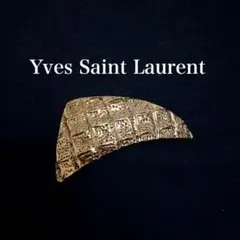 YSL vintage カービングブローチ イブサンローラン