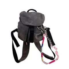 オールレザー✨ロープスタイル✨AcneStudios リュック ブラック シボ革 シボ レザーライク バックパック｜グリーンレーベル