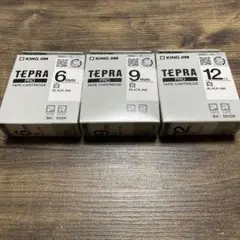 テプラテープ 白　3個セット