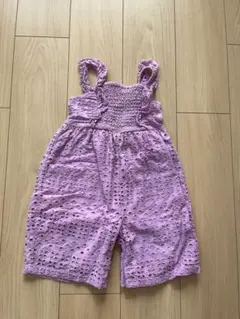 Next サロペット　ロンパース　薄紫 レース刺繍 ノースリーブロンパース