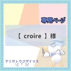 【 croire 】様 リクエスト 3点 まとめ商品