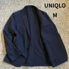 【極美品】UNIQLO ユニクロ シアサッカー テーラードジャケット メンズ M
