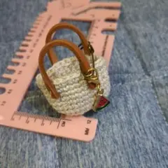 ミニチュアバッグ スイカチャーム付き
