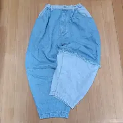 niko and... ニコアンド リメイク風デニムバルーンパンツ