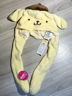 【新品未使用】ポムポムプリン 耳が動く 帽子