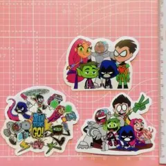 TEEN TITANS ティーン・タイタンズ ステッカー 3枚