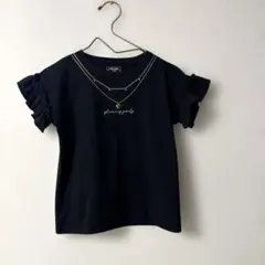 GLOBAL WORK フリル袖 Tシャツ 130