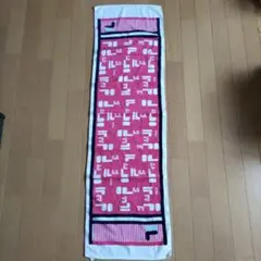 FILA ロゴ入り ピンクタオル