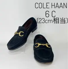 【美品✨】COLE HAAN 6C23cm ブラック スエード ビッドローファー