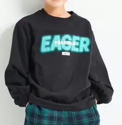 【新品】アナップキッズ/ANAP KIDS スプレーロゴプリントビッグ ロンT