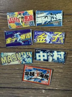 埼玉西武ライオンズ ピンバッジ 7個セット