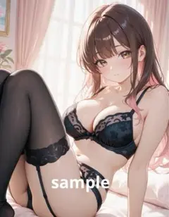 ※A4変更可 AIイラスト 美女 L版サイズ 1点物 F18