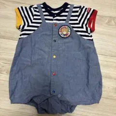 ミキハウス　ホットビスケッツ　ロンパース　70cm