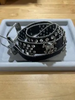 y2k スタッズベルト ブラック