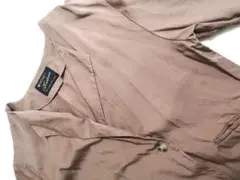 【処分前セール】ブラウン ノーカラージャケット
