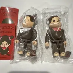 新品　モンチッチ　裏表２体セット　アニマル　ベアブリック50 シリーズ