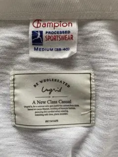 champion x ungrid コラボ レディースノースリーブ 白 Mサイズ