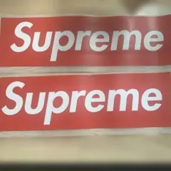 Supreme ロゴ アイロンプリントシート 大と小