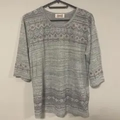 NAVAL 五分袖　トップス　Tシャツ　カットソー　M