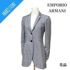 【美品】EMPORIO ARMANI チェック シングル テーラードジャケット