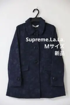 新品未使用⭐︎Supreme.La.La.コットン混ピーコートＭサイズ(ネイビー)