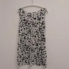 HIROKO BIS水玉模様 ノースリーブシャツ 7号　超美品✨️