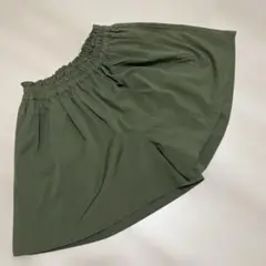 オリーブグリーン キュロット 135-145cm