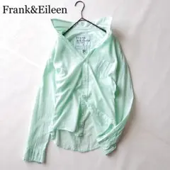 2272Z 美品 フランクアンドアイリーン 長袖シャツ S綿100SBARRY