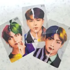 BTS トレカ クリアカード 3枚セット　マンネライン