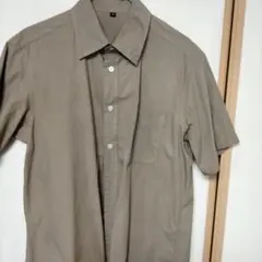 ベージュ 半袖ワークシャツ Mサイズ
