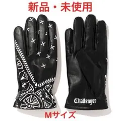 KJ&co　challenger レザーグローブ ペイズリー Mサイズ challenger チャレンジャー グローブ