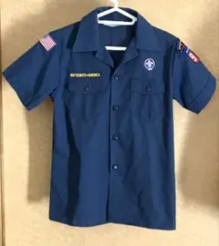 古着［US.BOY SCOUTS］ボーイスカウト半袖シャツ929 NAVY /M