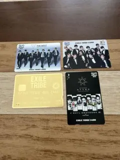 EXILE TRIBE QUOカード 使用済み残なし4枚セット