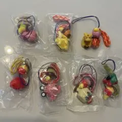 着ぐるみキョロちゃん　ストラップ　7種セット　だるま　ししまい　縁起物
