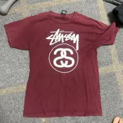 Stüssy バーガンディ Tシャツ Mサイズ