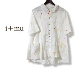 i+mu イム センソユニコ フード付き ブラウス