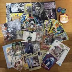 ヒロアカ　まとめ売り　ステータスカード　下敷き　缶バッジ