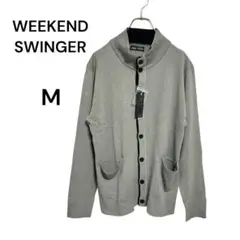 タグ付き WEEKEND SWINGER スタンドカラーニットカーディガン　M