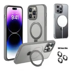 iPhone 16 Plus ケース リングスタンド付き➕カメラ保護フィルム付き