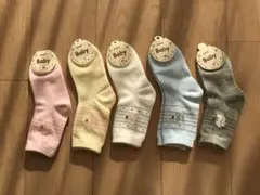 キッズ靴下 5足セット 6歳-8歳 足の長さは14cm-17cm