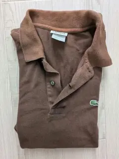 USED★ラコステ ブラウン ポロシャツ サイズ「５」