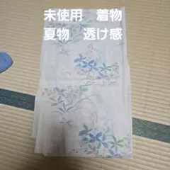 未使用　着物　夏物　透け感